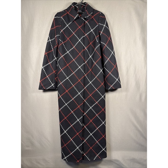 Lord & Taylor Jackets & Blazers - Vintage Lord & Taylor Identity Black Red White Diamond Wool Blend Coat Luxury 6